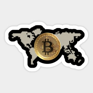 Bitcoin To The Moon | Für Altcoin und Blockchain Fans Sticker